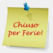 chiuso per ferie post it